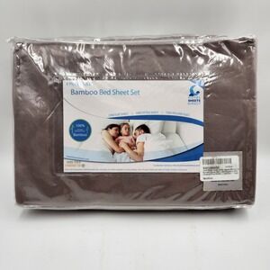 Hotel Sheets Direct Bamboo Bed Sheet Set Full 4 Piece Sand Deep Pockets Cooling